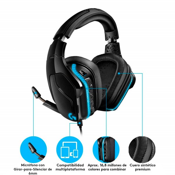 Diadema Gamer InalambricaLogitech G935 006