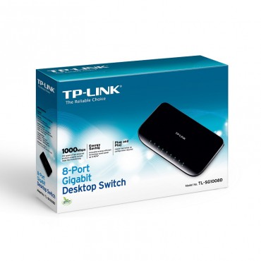 Switch TP LINK TL SG1008D 8 Puertos Base 10 100 1000